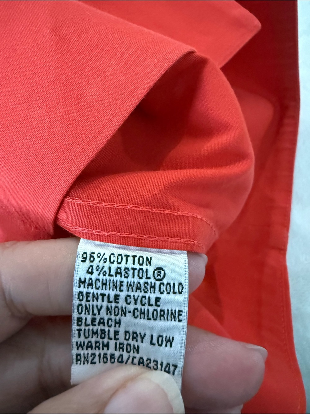 Talbots Red sleeveless blouse classic button-down front crisp collar Sz 14W E15 - Picture 5 of 5